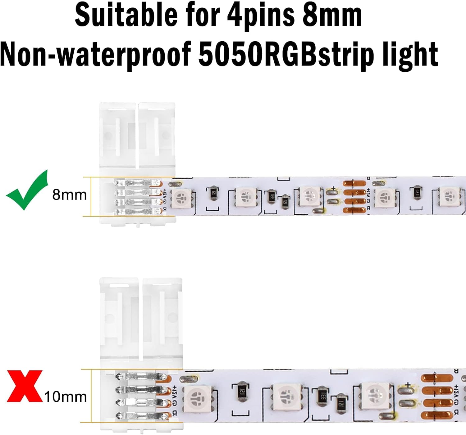 8mm-10mm 4-Pin I Vorm LED Stri - Rgb Led Matrix 8X8 recensie en prijs
